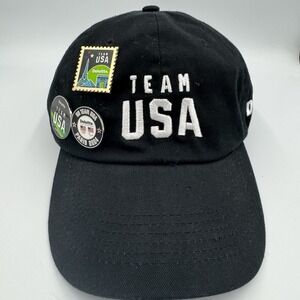 Team USA Deloitte Strap Back Hat Adjustable Cap and Pins Paris 2024